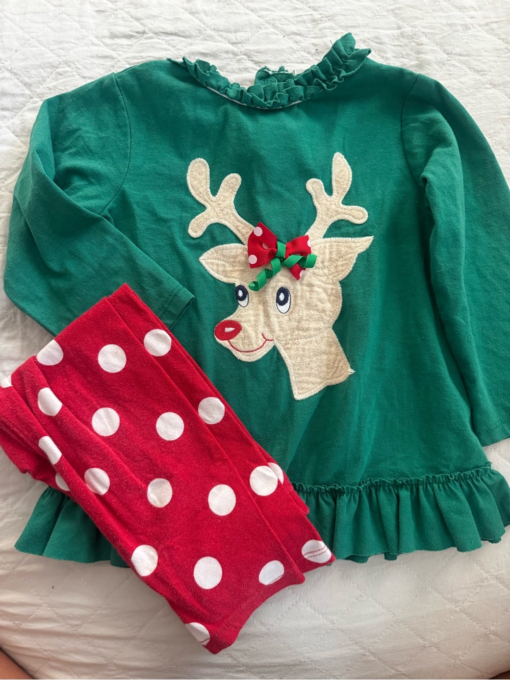 Green & Red Reindeer set